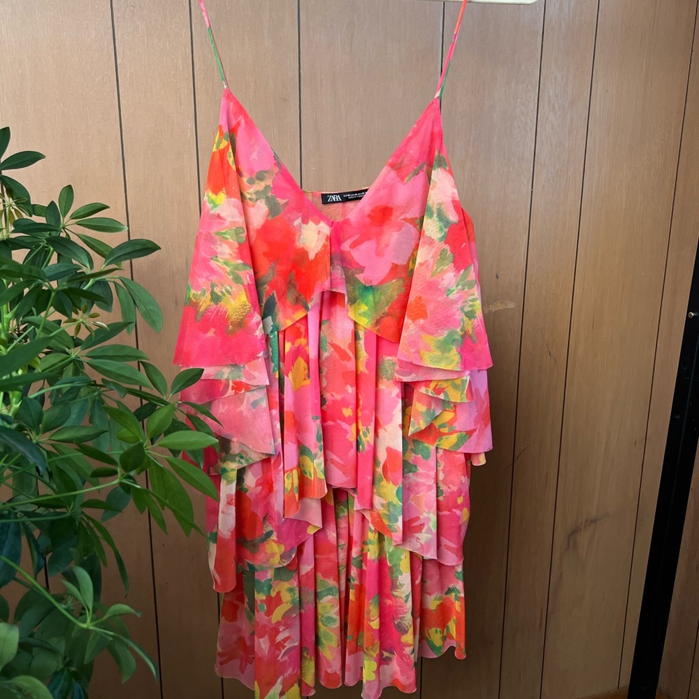 Zara Floral Layered Dress
